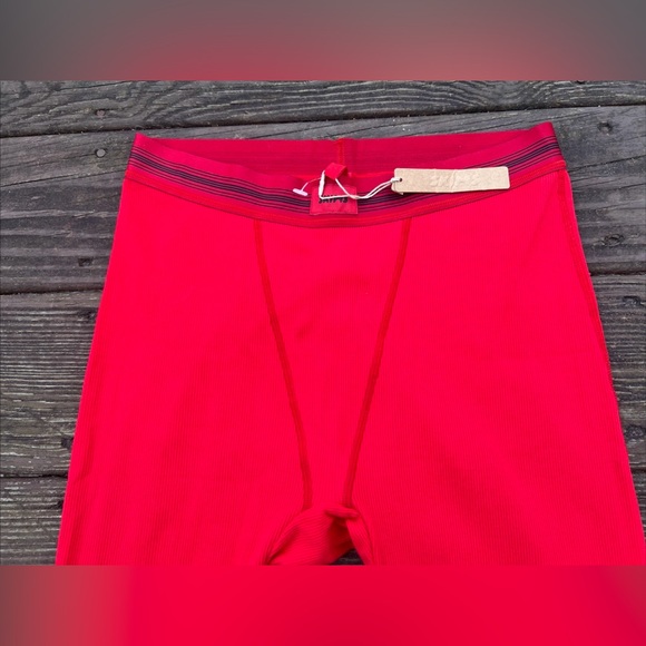 Skims Cotton Rib Red Leggings Comfy Loungewear Casual Long Johns Women’s|Size:M - Picture 9 of 16